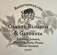 Orange Blossom and Gardenia-A Rocky Top Wax Works exclusive custom houseblend fragrance 