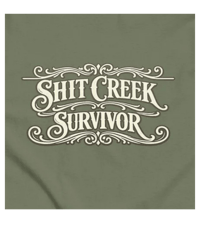 Image 1 of Shit Creek Survivor Funny T-Shirt