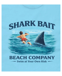 Image 1 of Shark Bait Beach Company Funny T-Shirt