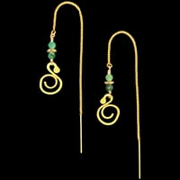 Copy of SWIRL String Earrings · Jade Africain Petite