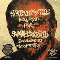 Image 3 of WAR//PLAGUE - SVAVELDIOXID "Absurd Depravity" split 7" PRE ORDER
