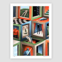 Image 2 of The inhabited cubes - Print limited edition