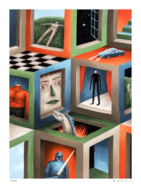 Image 3 of The inhabited cubes - Print limited edition