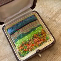 Image 3 of Poppies In The Field Miniature Landscape In Vintage Box