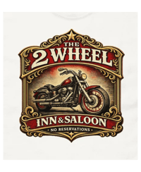 Image 1 of  Two Wheel Inn & Saloon Motorcycle Bar T-Shirt