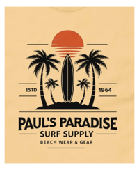 Image 1 of Paul’s Paradise Surf Supply Beach T-Shirt