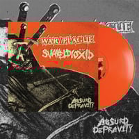 Image 1 of WAR//PLAGUE - SVAVELDIOXID "Absurd Depravity" split 7" PRE ORDER