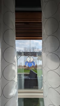 Image 3 of Iris - Blue with Painted Details 