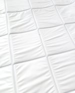 1970s Vintage Padded Wallcovering - Navy Blue Quilted Cushioned Vinyl Caravan - (Single Roll) thumbnail 10