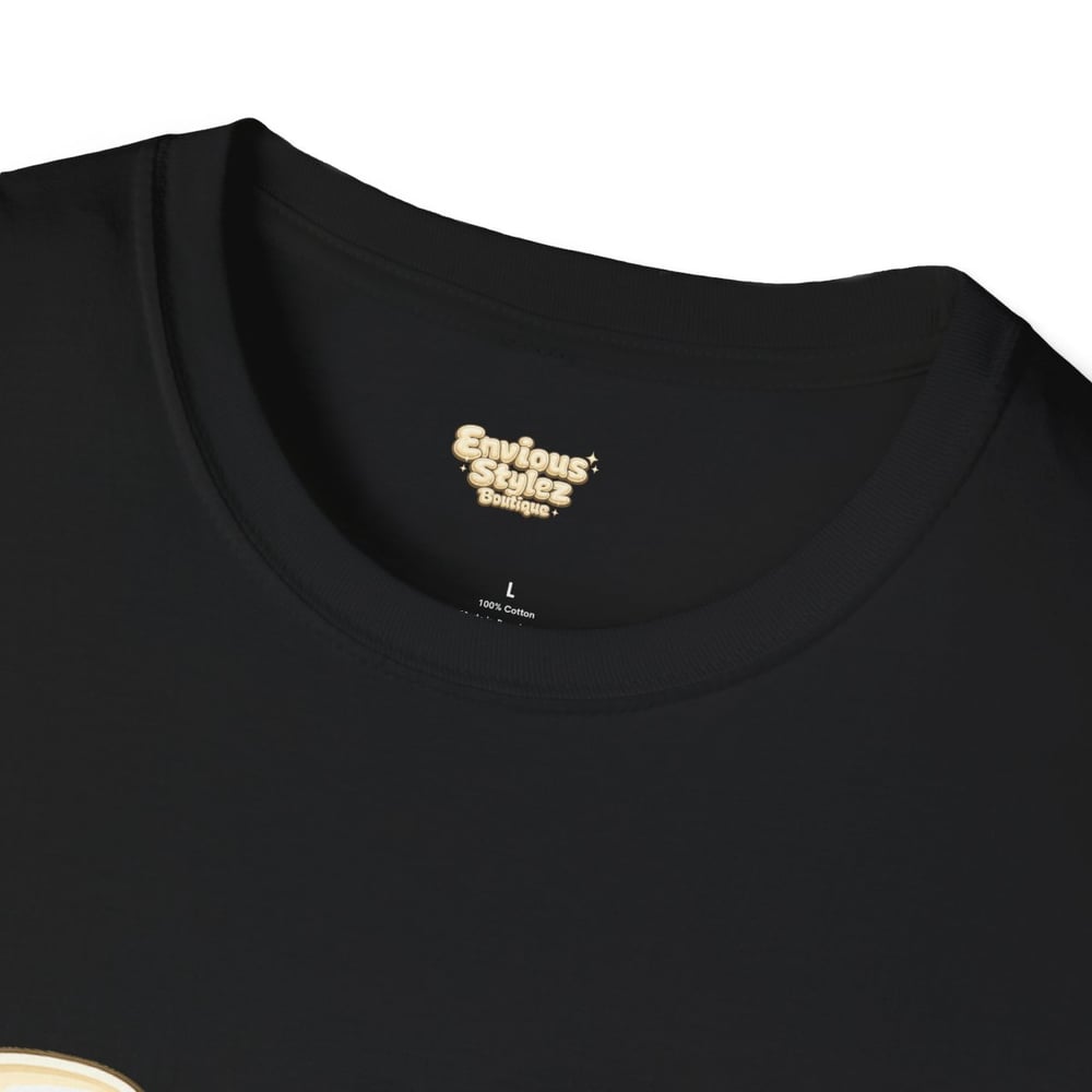 Image of Unisex T-Shirt "Fine Shyt" Bubble Letter Graphic (Back: "don't stare too long")