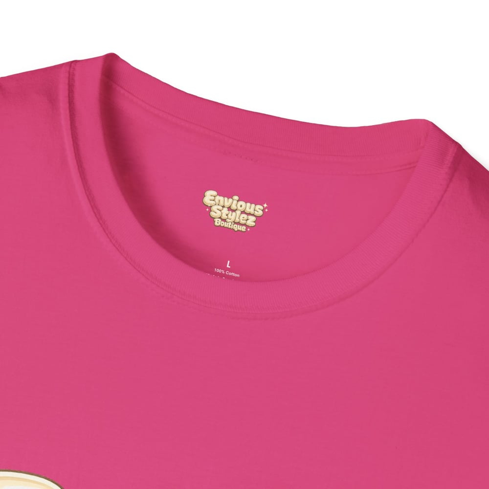 Image of Unisex T-Shirt "Fine Shyt" Bubble Letter Graphic (Back: "don't stare too long")