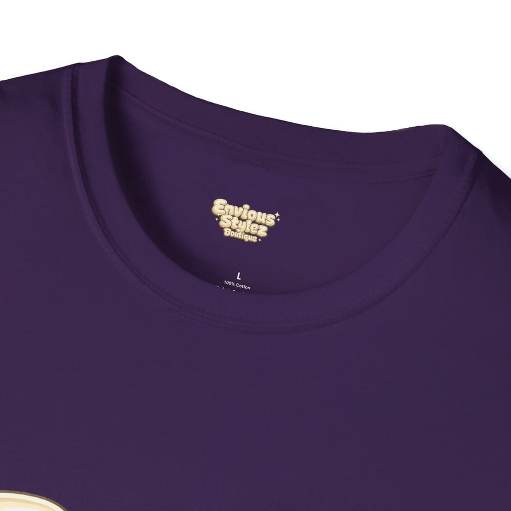 Image of Unisex T-Shirt "Fine Shyt" Bubble Letter Graphic (Back: "don't stare too long")