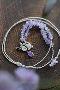 Image 1 of Collana Primavera - Coniglio e Ametista-