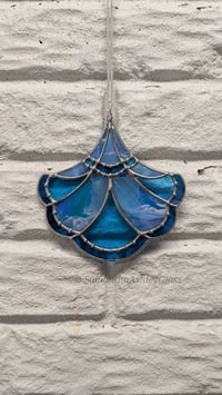 Image 2 of Art Deco Scallop - Iridescent Blue