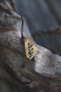 Image 1 of Collana Fossile -Malachite-