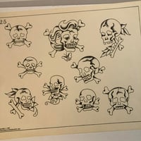 Image 2 of 1982 Spaulding & Roger’s production skull sheet 