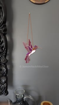 Image 1 of Hummingbird - Pink and Copper