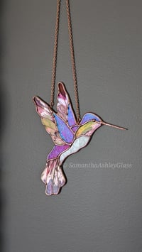 Image 3 of Hummingbird - Pink and Copper