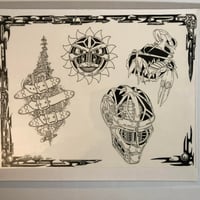 Image 1 of 1992 Steve Yates production flash sheet cyber scorpion 