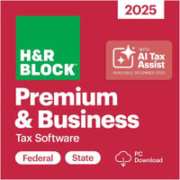 H&R Block Premium & Business Tax Software 2025