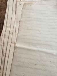 Image 6 of Victorian handwritten manuscript pages antique cursive script paper ephemera bundle