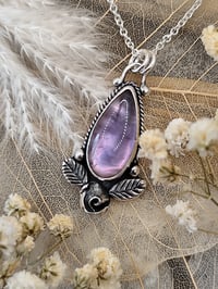 Image 3 of Amethyst Doublet Drop & Rose