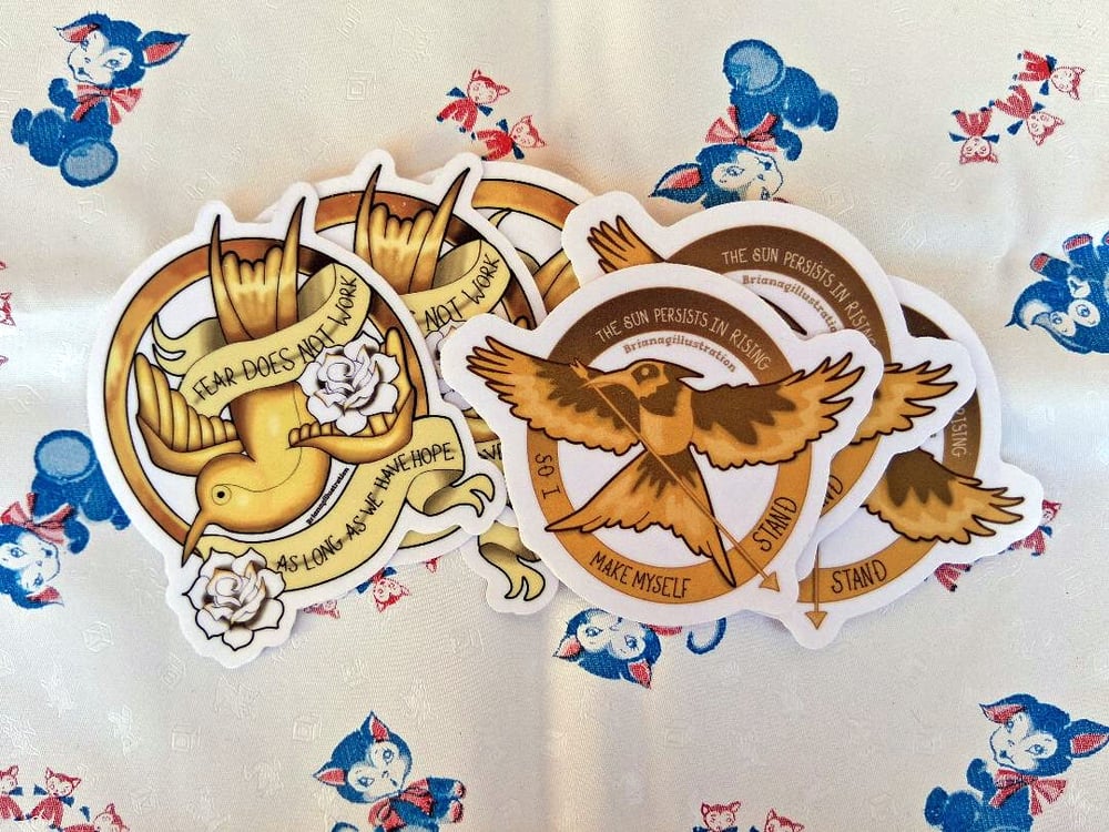 Image of Bookish Mockingbird Quote Stickers