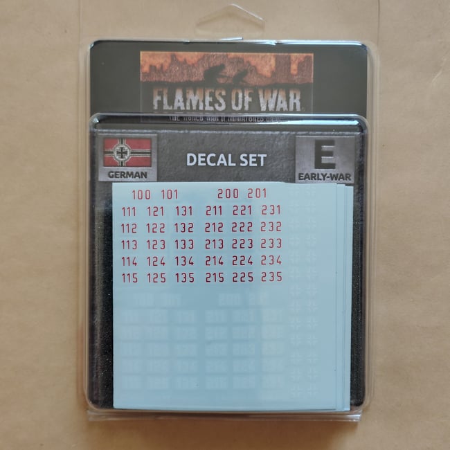 German Early War Decal Set (GE946)