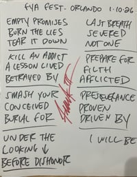 Image 6 of FRANK NOVINEC (HATEBREED) THANKS LIST CONTRIBUTION SALE