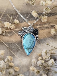 Image 2 of Blue Labradorite & Rose
