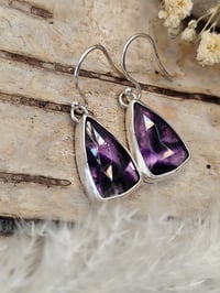 Image 1 of Trapiche Amethyst Earrings