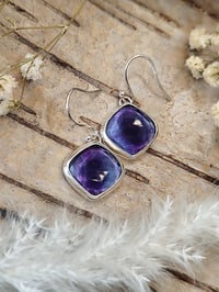 Image 5 of Fluorite Lozenge Earrings