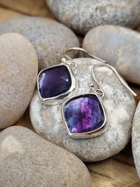Image 7 of Fluorite Lozenge Earrings