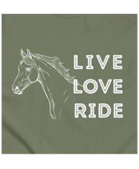 Image 1 of Live Love Ride Horse T-Shirt