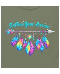Image 1 of Follow Your Arrow Feathers T-Shirt