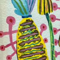 Image 3 of Original Framed Watercolor - Yellow Mushrooms