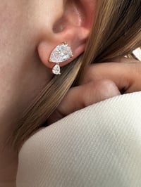 Image 3 of Boucles d'oreille puce GM DELICATESSE double