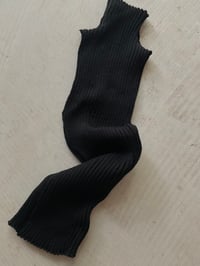 Image 4 of Merino Knitted Rib Top in Berlin Black – Handmade in Berlin