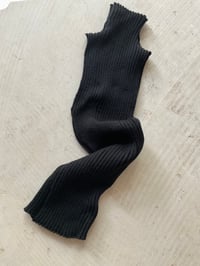 Image 6 of Merino Knitted Rib Top in Berlin Black – Handmade in Berlin