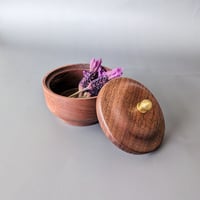 Image 2 of Woodland Apothecary Jar - Walnut 3.7" x 2.75"