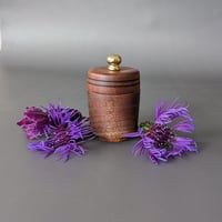 Image 1 of Woodland Apothecary Jar - Walnut 1.765" x 2.5"