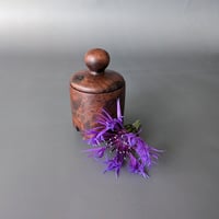 Image 1 of Woodland Apothecary Jar - Figured Walnut 1.75" x 2.85"