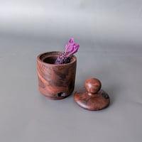 Image 4 of Woodland Apothecary Jar - Figured Walnut 1.75" x 2.85"