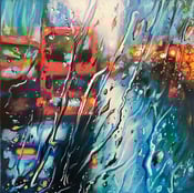 Image of ‘London Rains’ - original painting on canvas 