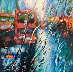 Image of ‘London Rains’ - original painting on canvas 