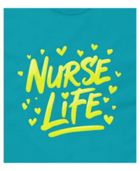 Image 1 of Nurse Life Yellow Graffiti T-Shirt 