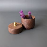 Image 3 of Woodland Apothecary Jar - Walnut 2.25" x 3.125"