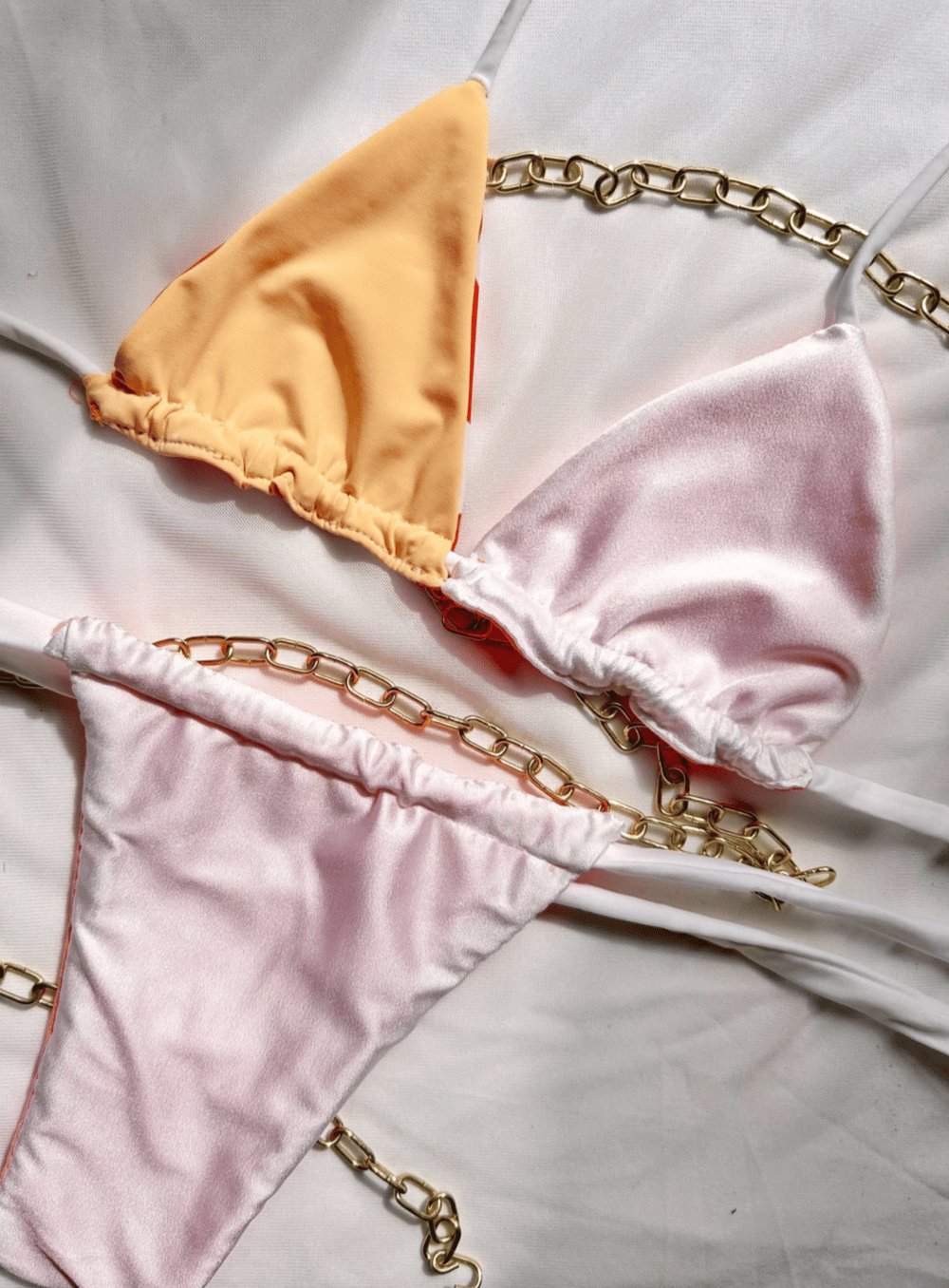 Image of  the coral reef reversible bikini set
