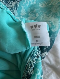 Image 3 of Vintage Y2K blue floral mermaid floaty maxi skirt