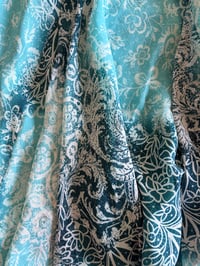 Image 4 of Vintage Y2K blue floral mermaid floaty maxi skirt